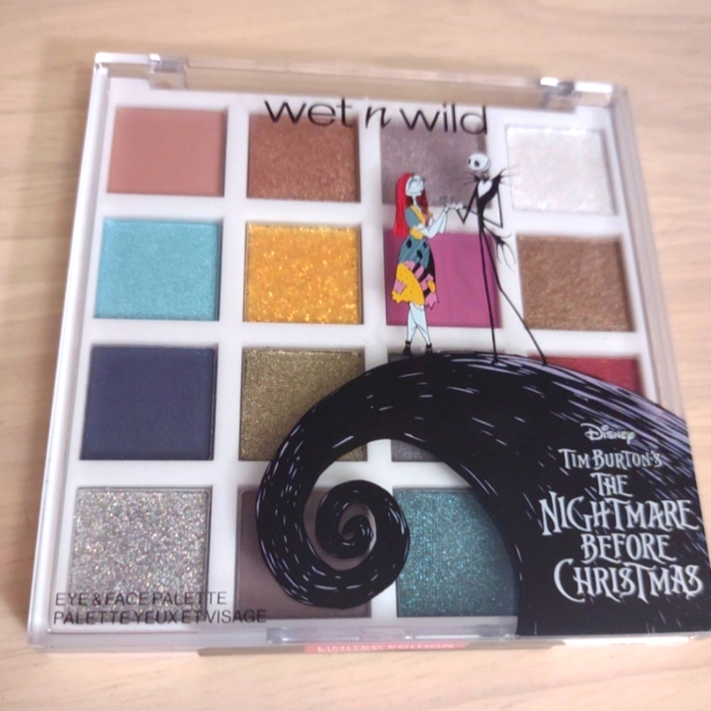 Disney Nightmare Before Christmas Jack Sally Wet N Wild Eyeshadow Makeup Palette